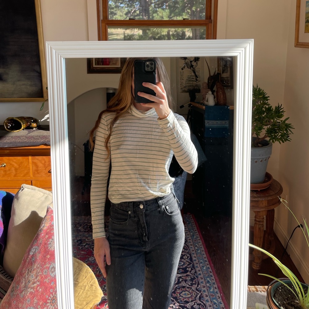 Madewell striped whisper turtleneck